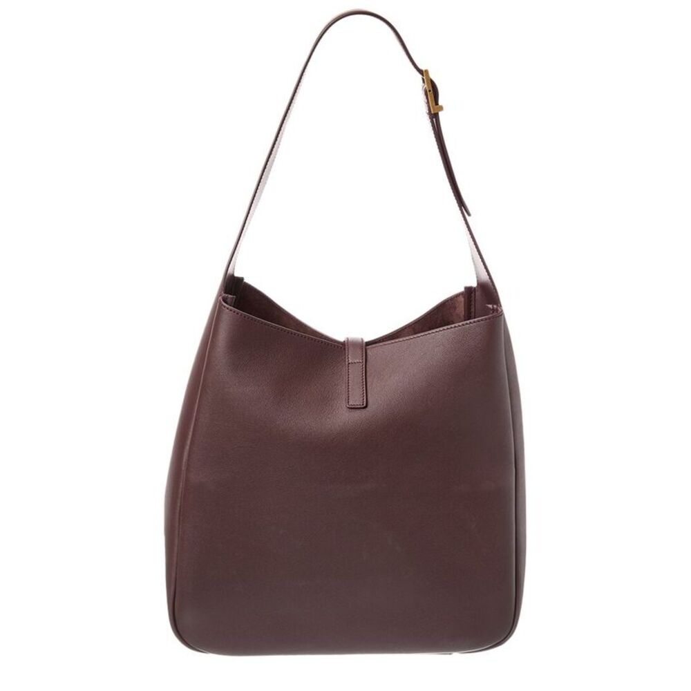 Saint Laurent Le 5 A 7 Supple Large Leather Hobo Bag, Red - Picture 2 of 5